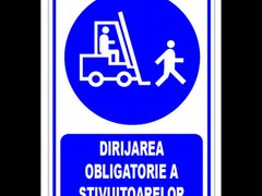 Indicator dirijarea obligatorie a stivuitoarelor